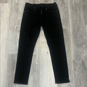 American Eagle Outfitters Men's Jet Black Skinny Jeans